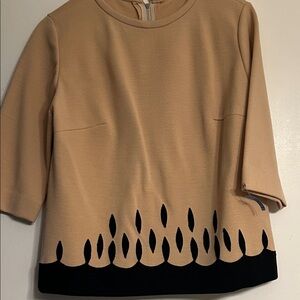 Tan and Black Vintage Top. RARE!